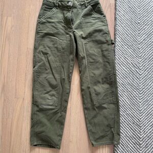 Aritzia Women's Green Cargo Jeans Wilfred